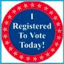 "I registered to Vote Today!" Stickers