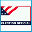 "Election Official" Self Adhesive Name Badge